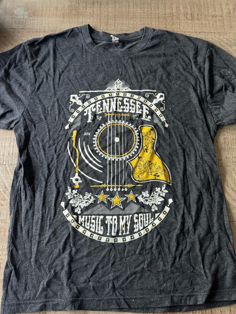 Tennessee Music Graphic Tee - Black & Yellow